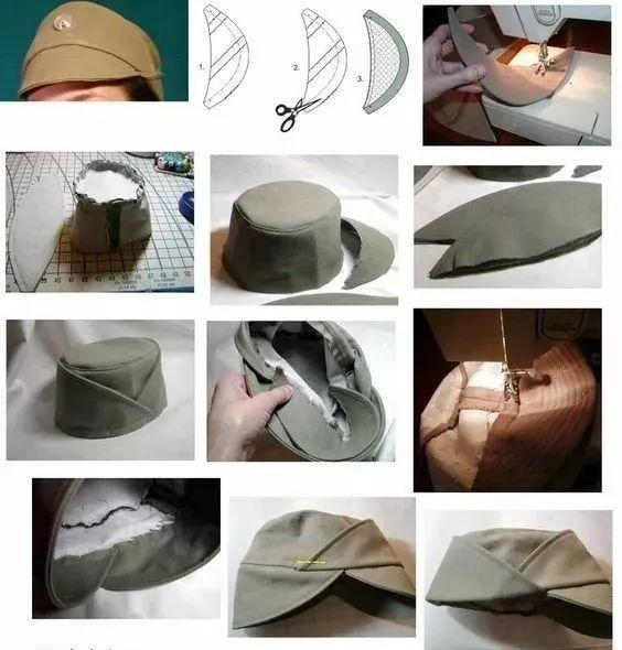旧衣服碎布剪几片就有了遮阳帽，做几顶全家都适用