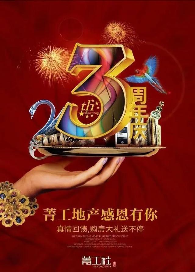 公司周年庆海报模板（psd格式）