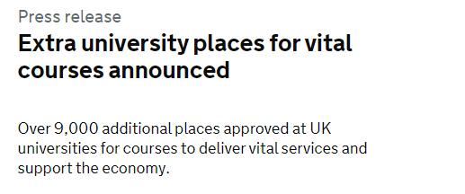 英国大学迎来史无前例补录，英国研究生2021申请提前开放
