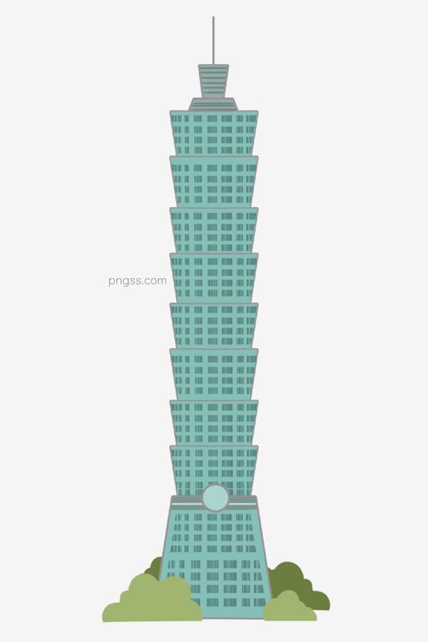 地标建筑台北101插画png搜索网 精选免抠素材 透明png图片分享下载 Pngss Com