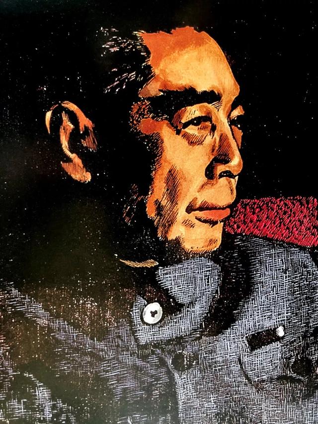 陈履生黄永玉的肖像版画