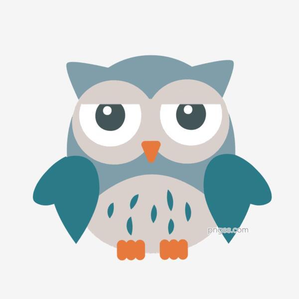 蓝色猫头鹰卡通动物免抠png搜索网 精选免抠素材 透明png图片分享下载 Pngss Com
