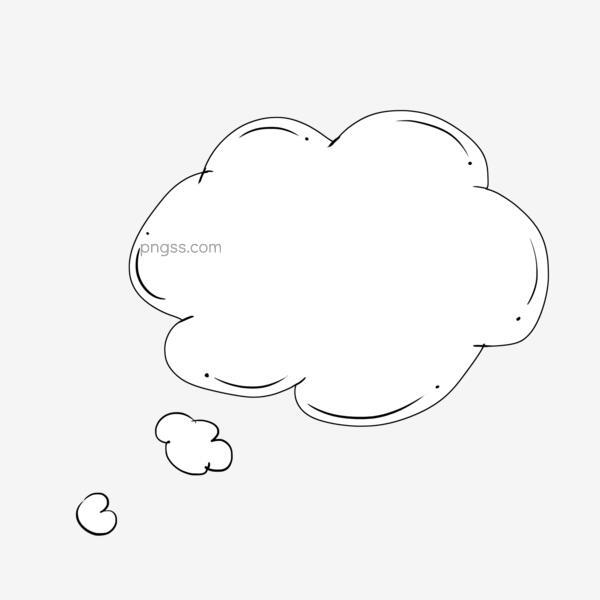 可爱简约云朵对话框png搜索网 精选免抠素材 透明png图片分享下载 Pngss Com