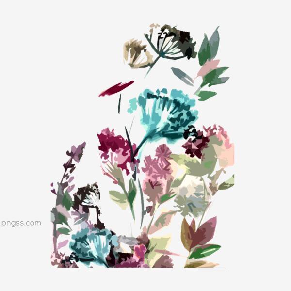 紫阳花浪漫唯美碎花写意水彩装饰pngpng搜索网 精选免抠素材 透明png图片分享下载 Pngss Com