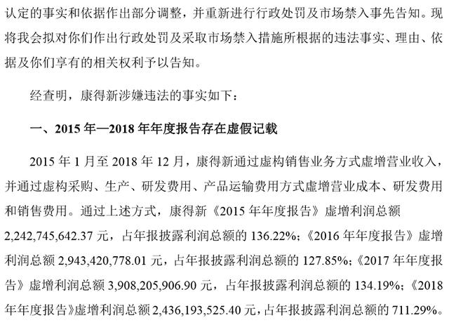 康得新财务总监被判！终身禁入！罚30万！野鸡学