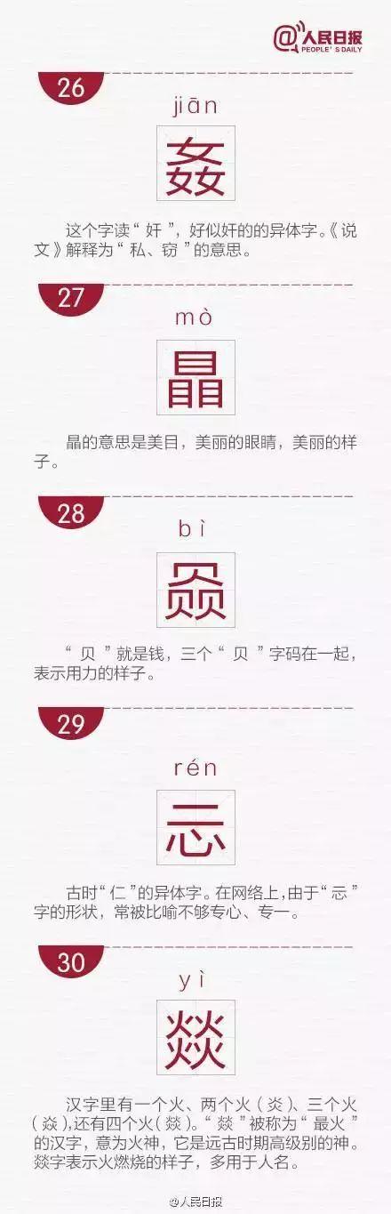 30个比较常见的生僻字读音及释义（人民日报整理）图片 No.10