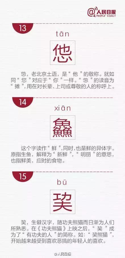 30个比较常见的生僻字读音及释义（人民日报整理）图片 No.6