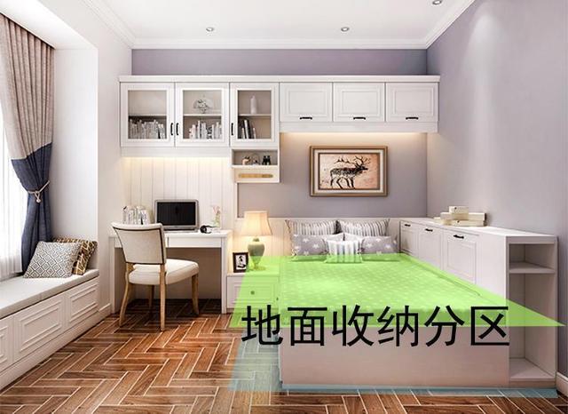 小次卧这么一收纳，空间一下子就翻倍了