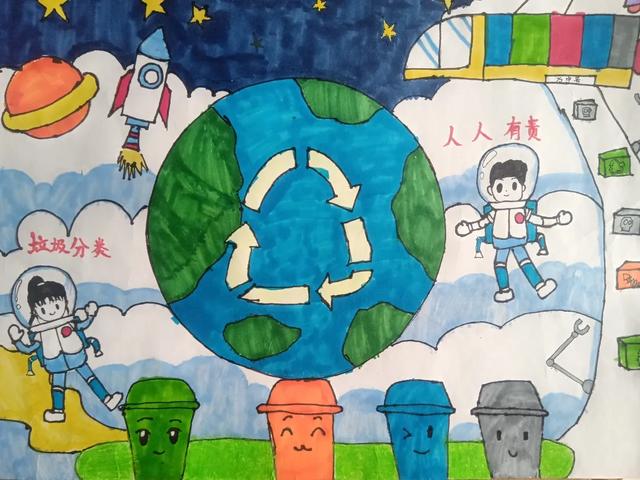 万宁小学生垃圾分类主题绘画大赛受热捧