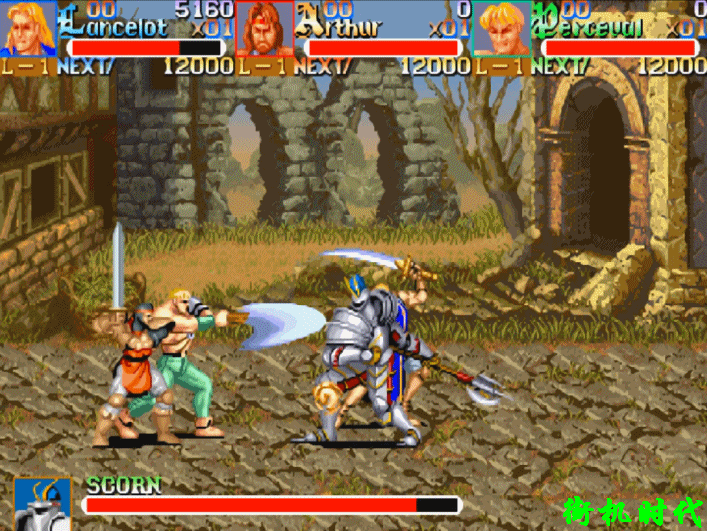 街機(jī)游戲群毆的最高境界，BOSS出場后還沒站穩(wěn)就被打死了