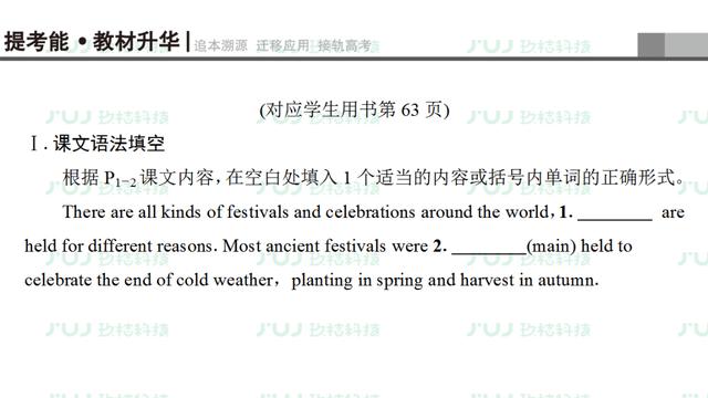 高考英语一轮复习：必修3 Unit1（人教版重难点、考点）