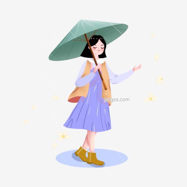 梅雨季节女生雨中撑伞素材png搜索网 精选免抠素材 透明png图片分享下载 Pngss Com