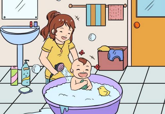 从宝宝洗澡时的表现，可以看出将来的“性格”，你家娃属于哪种？