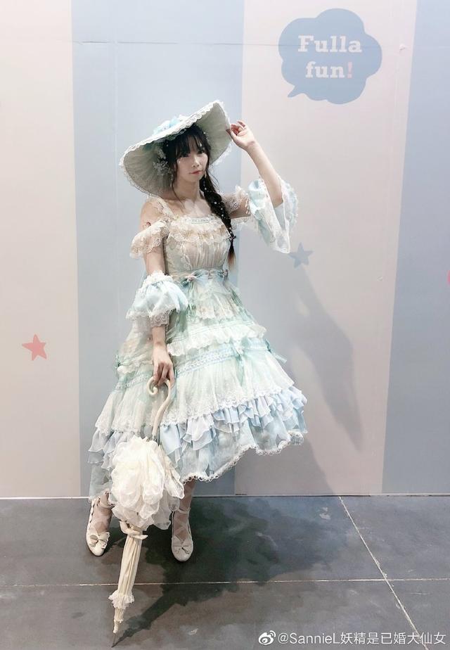 薄荷色lolita 夏日薄荷冰淇淋般的清凉甜蜜 时尚 蛋蛋赞
