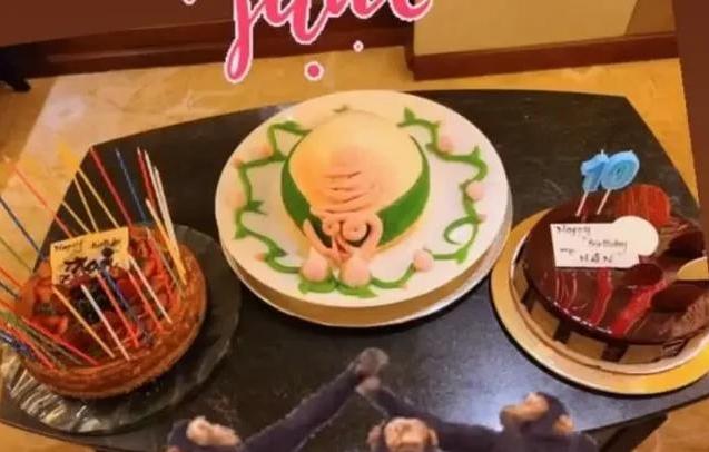 梁洛施32岁生日，仨儿子亲手做蛋糕庆祝，不后悔生了他们