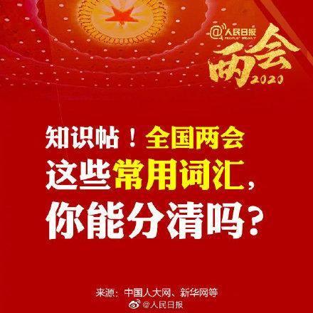 14组全国两会常用词汇你能分清吗？