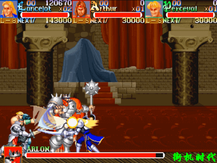 街機(jī)游戲群毆的最高境界，BOSS出場后還沒站穩(wěn)就被打死了