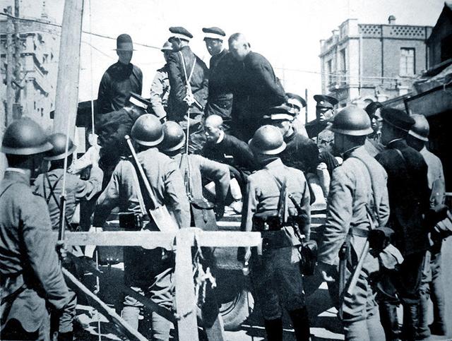 九一八事变中，武装抗日被俘的沈阳警察