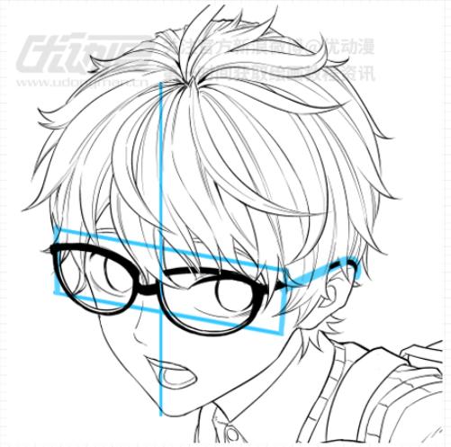 小白也能学会的眼镜画法三步就能掌握的动漫人物眼镜画法