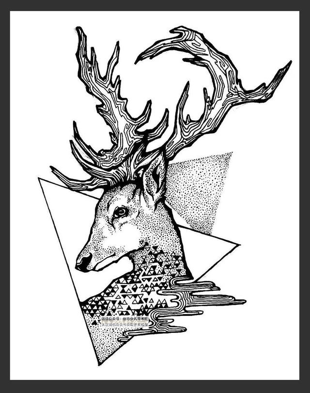 绘画参考素材|20张超漂亮的黑白装饰画,每一张都是临摹的好素材