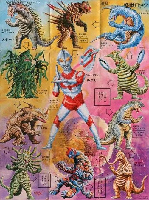 圆谷英二将怪兽特摄片还发展到了《奥特曼》系列,哥斯拉作为日本怪兽