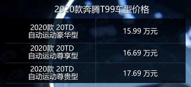 深度体验2020款奔腾T99，20TD自动运动尊贵型最值得买