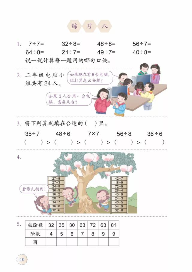 2020春人教版二年级（下册）数学电子课本（高清版）