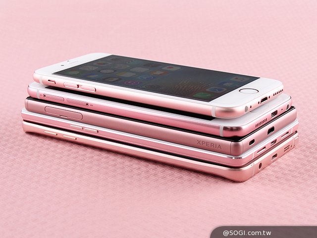 情人節大決戰：iPhone6s，Note5等五旗艦粉色系來襲