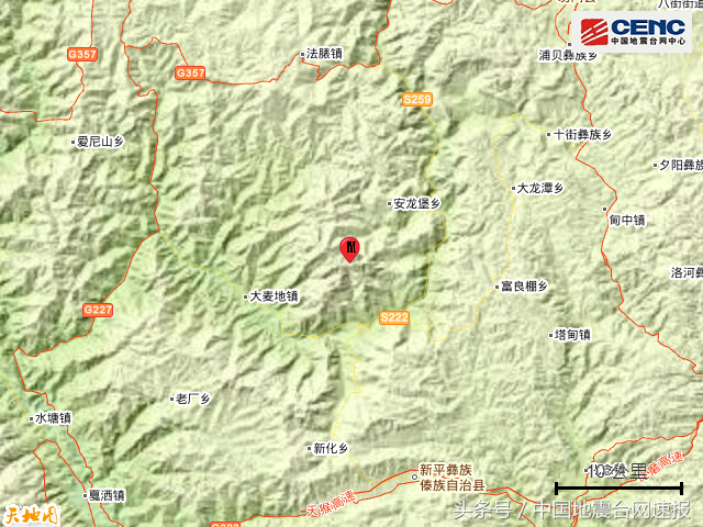 云南楚雄州双柏县发生5.1级地震