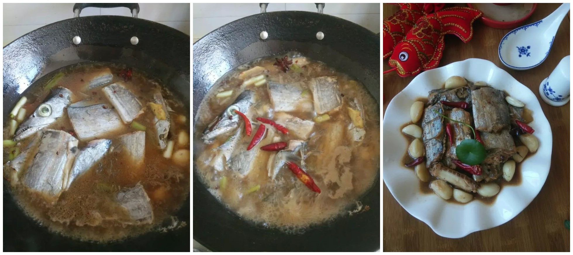 新年宴客菜之一：蒜子烧带鱼