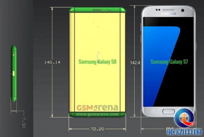 较大配6.3英寸屏！三星Galaxy S8再曝震撼人心新作用