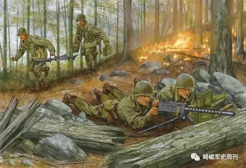 二战油画步兵图片