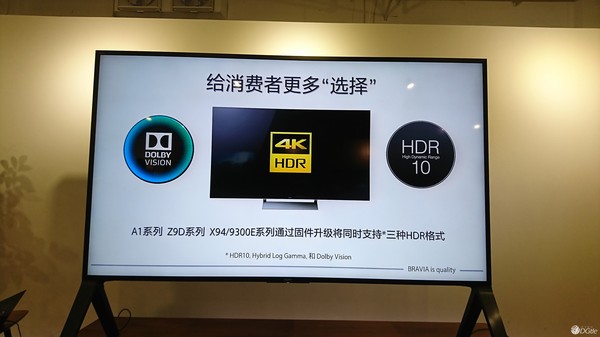 不仅于画面质量的全方位提高，sony中国公布几款电视机新产品