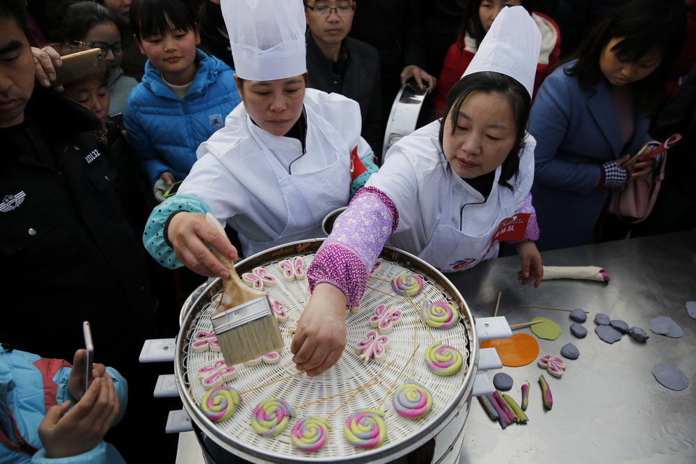 怀宁江镇（中国首个面点师之乡）的面点师巧手们技能大比拼