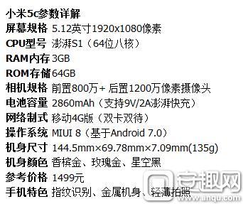 小米手机4C配备主要参数剖析 小米手机4C性价比高剖析