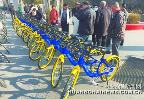 唐山街头出现新一批共享单车