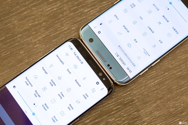 小尾巴图赏丨Galaxy S8 与 S7 edge / iPhone 7 Plus 比照