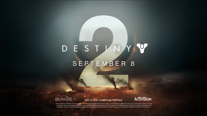 《命运2》正式预告片公布，9月8日发售