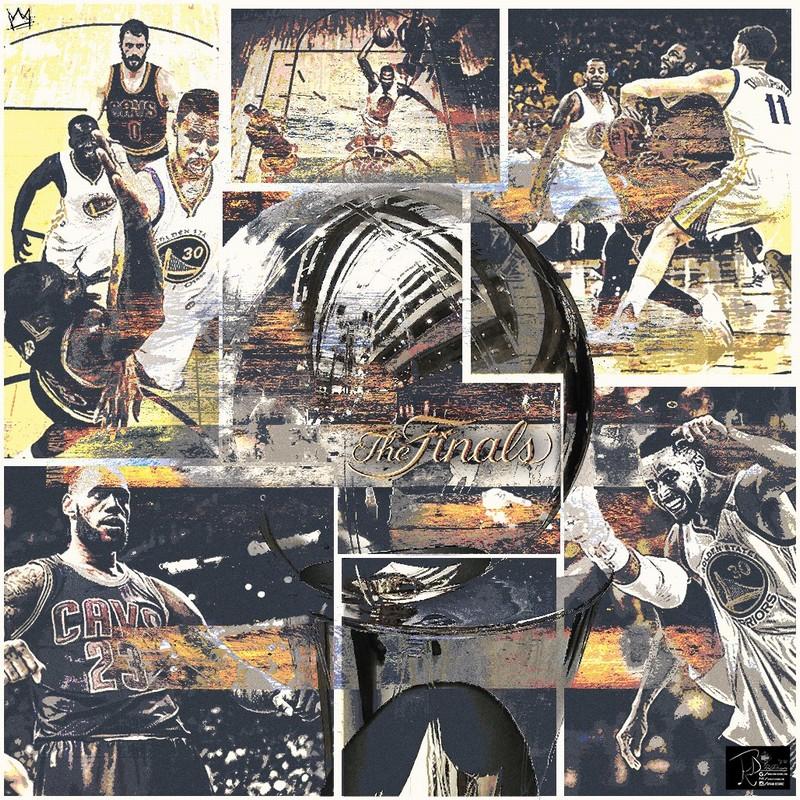 nba球星油画有哪些系列(「图」2017年NBA总决赛超酷油画！有你喜欢的球星吗)