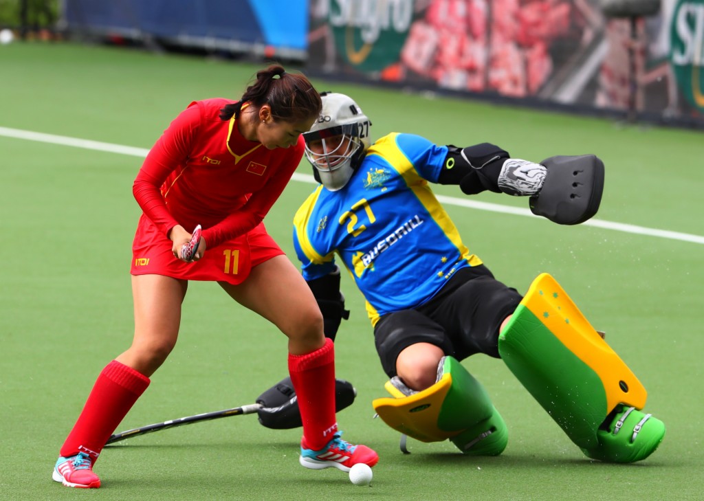 曲棍球中国队赢得2018年女子曲棍球世界杯入场券