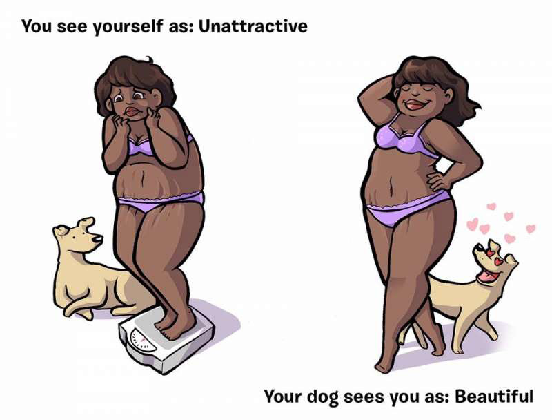 让你看完喷著泪冲去把爱犬抱紧紧的“狗狗眼中的主人”漫画