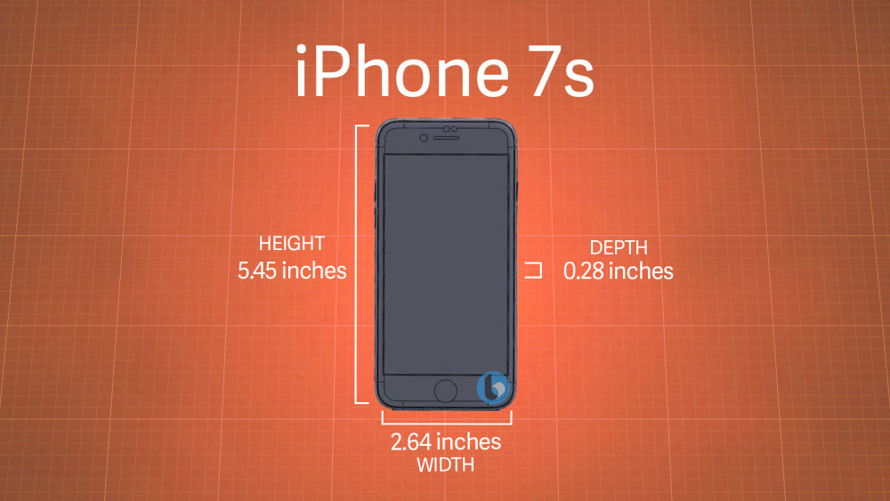 苹果iPhone 7s系列规格曝出，比照在售商品均有扩大