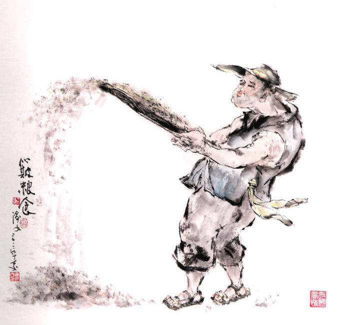 天天漫画网:漫画家黄渝文《巴蜀童瑶风情水墨漫画》