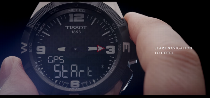 天梭智能手表Smart Touch 续航达一年还支持GPS