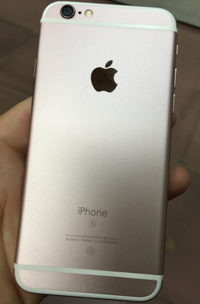 2299元的iPhone6s，外壳是粉红色home键是灰黑色，系列号是iPhone6！