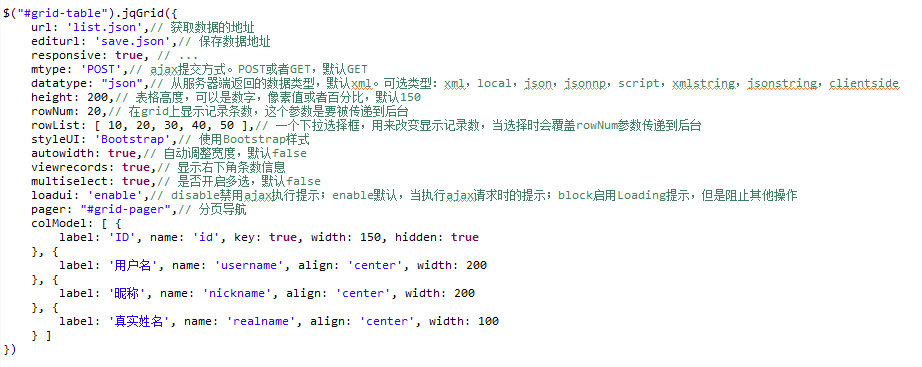 前端开发：分享一个开源、功能强大的jQuery表格插件（jqGrid）