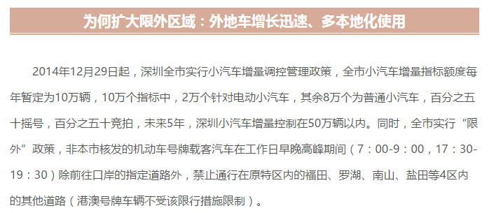 深圳将在关外关内高峰时段限行外地车不是玩笑，5月15日开罚