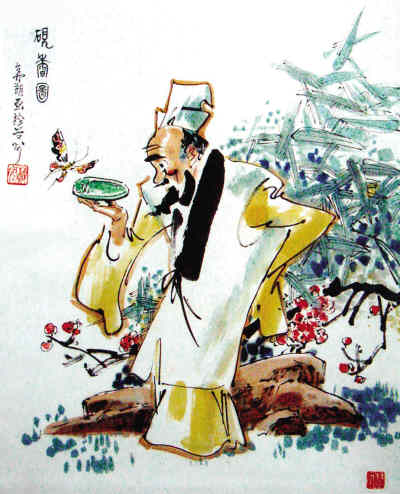 天天漫画网:漫画家苏朗《漫画艺术 耐人品味》