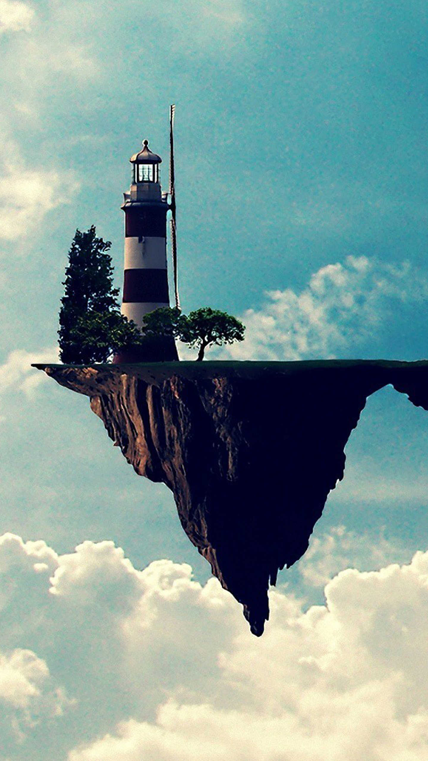 「匠纸」梦幻海岸灯塔锁屏,指引我们的人生航向