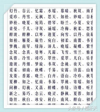 有了这些好听又有内涵的名字，家长给孩子取名不用愁了